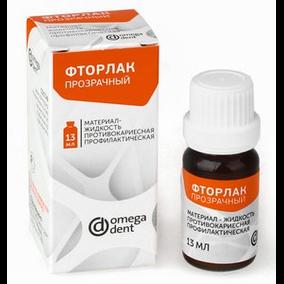 Фторлак прозрачный, уп-13мл (Омега)