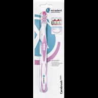 Щетка зубная Carebrush White Pink средней жесткости, бело-розовая (630191, miradent)