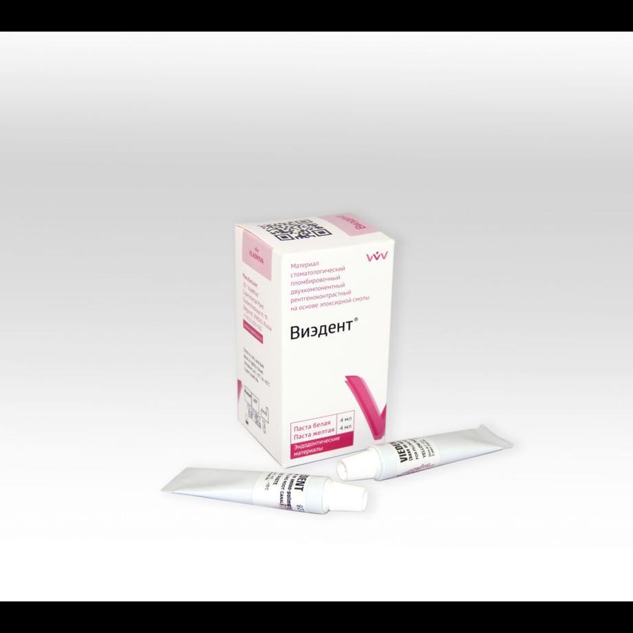 Виэдент паста/паста 4мл+4мл, пломбир. каналов на основе модифицированной эпоксидной смолы (Владмива)
