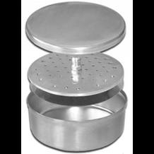 Стерилизатор ЛСКБ с крышкой и укладкой для боров, круглый диам.76мм, глубина 35мм