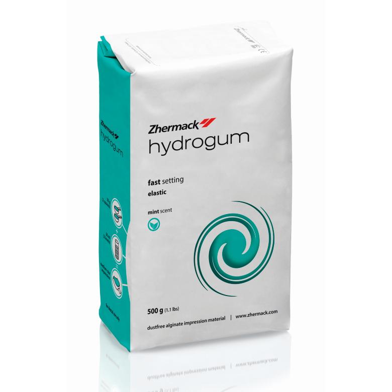 Альгинатная слепочная масса Гидрогум, беспыльный эластичный, с быстрым схватыванием, уп-500гр