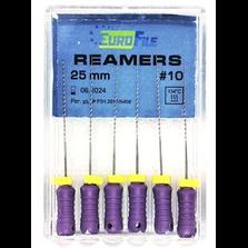 Reamers 25 мм, ISO 10, сталь, уп-6шт (Eurofile)