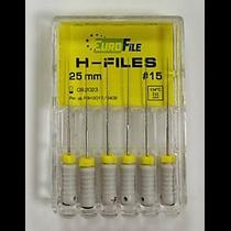 H-Files 25 мм, ISO 15, сталь, уп-6шт (Eurofile)