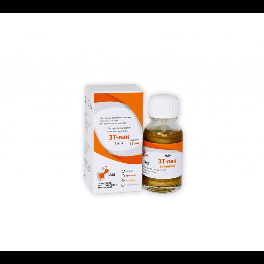 Лак з/т компенсационный "ЗТ"- лак золотой, уп-15мл (Владмива)