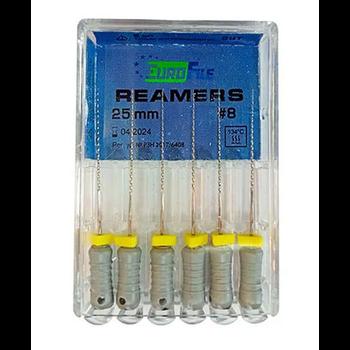 Reamers 25 мм, ISO 08, сталь, уп-6шт (Eurofile)
