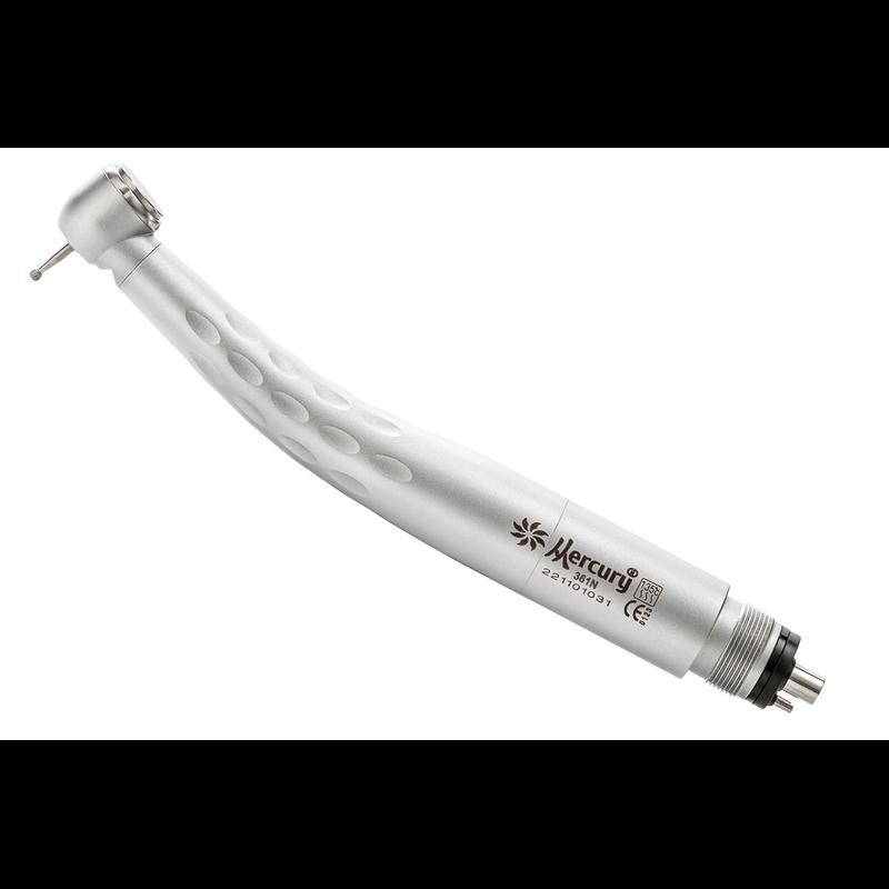 Наконечник турбинный Mercury 361N с генератором света, с 2мя роторными группами (ND-A005373, Китай)