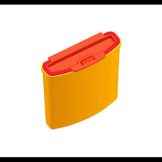 Контейнер МК-01 Стандарт Мини 0.25л (желтый) одноразовый для сбора колюще режущих отходов