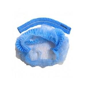 Шапочка-клип одноразовая Шарлотта голубая 50 штук в упаковке