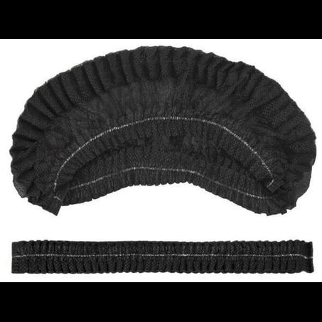 Шапочка-клип одноразовая Шарлотта черная 50 штук в упаковке