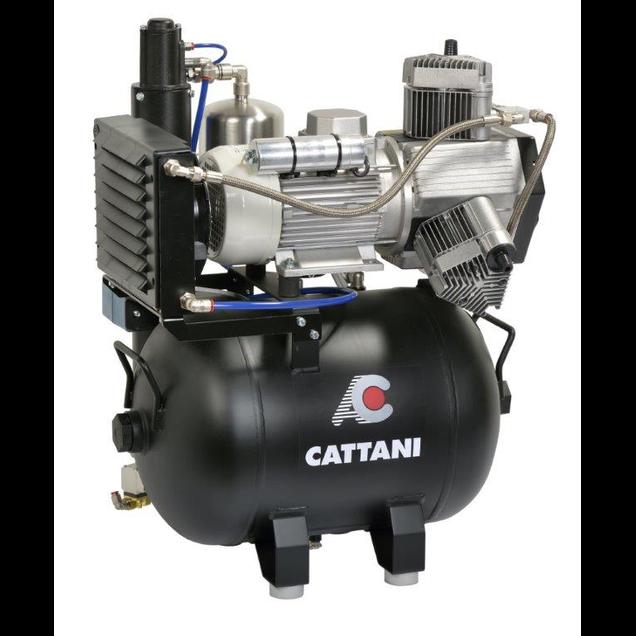 Компрессор 3х цилиндровый, с осушителем, ресивер 45л, произв. 238л/мин. (013330/013321, Cattani)
