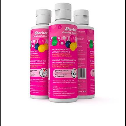 Гель реминерализующий Sherbet APF Thixotropic жевательная резинка, 500 мл