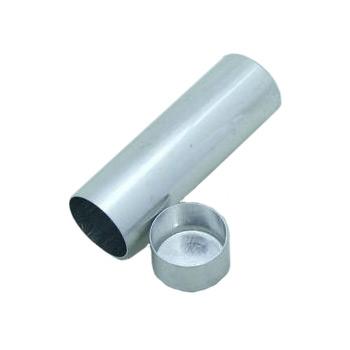 Гильза жесткая алюминиевая с крышкой, толщ. стенки 0.3мм, диам. 25мм, L- 100мм, V-30г