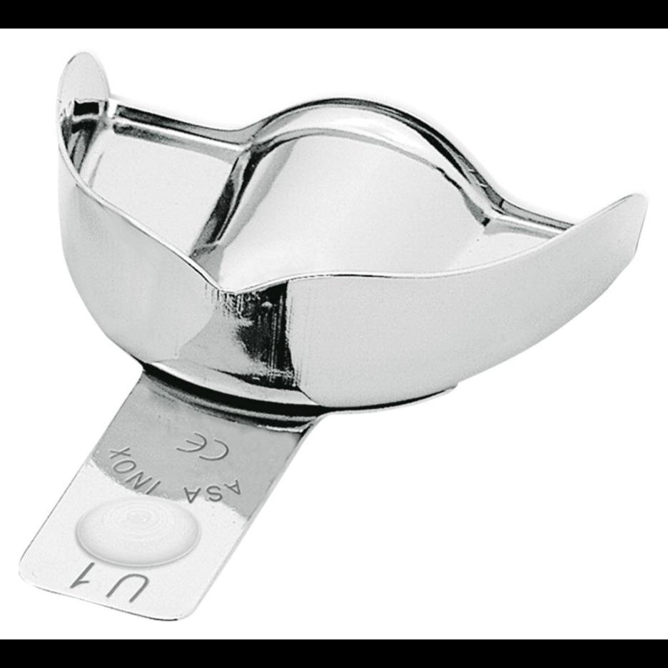 Ложка (2802-U1) слепочная, верхняя детская (XXS) без перфорации без бортиков (Asa Dental)