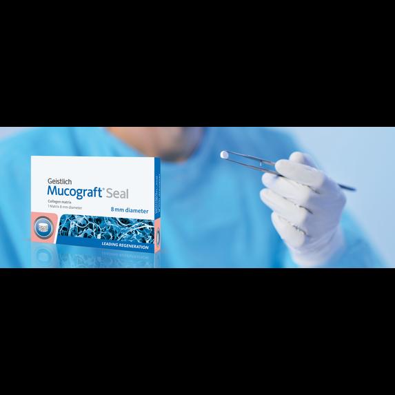 Мембрана Mucograft Seal Ø 8мм, коллагеновая, защитная, биорезорбируемая