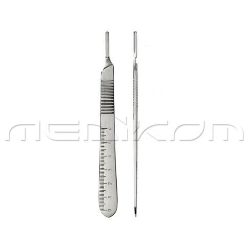 Ручка скальпеля № 3 малая 125мм, с сантиметровой шкалой, для лезвий №10-17