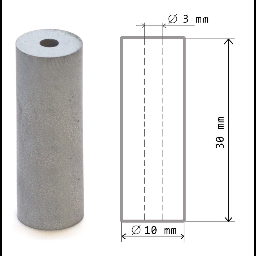 Сопло твердосплавное ТС 3.0 М, Ø 3.0мм, L=30мм для стационар. проектора, абразив 150..400мкм