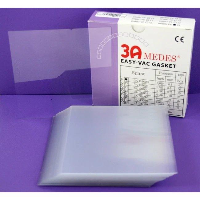 Пластины EV Gasket для изготовления капп (жесткие) Splint 020 (127*127*0.5мм, уп-40шт, Корея)