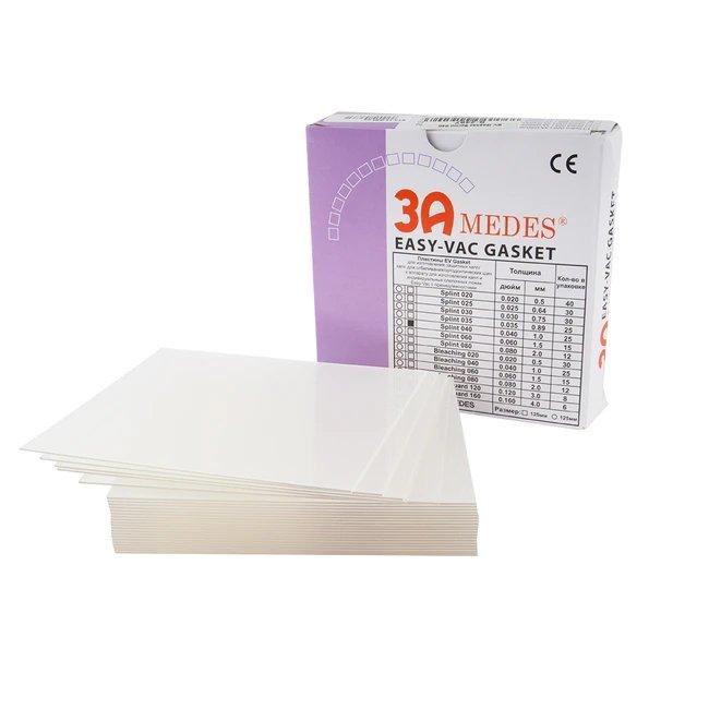 Пластины EV Gasket для изготовления капп (жесткие) Splint 040 (127*127*1.0мм, уп-25шт, Корея)
