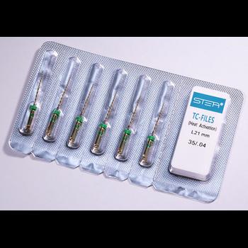 TC-files Gold 35/.04, длина 21 мм, уп-6шт, машинный файл с памятью формы (STEA)