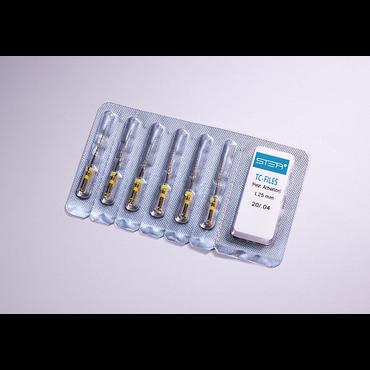 TC-files Gold 20/.04, длина 25 мм, уп-6шт, машинный файл с памятью формы (STEA)