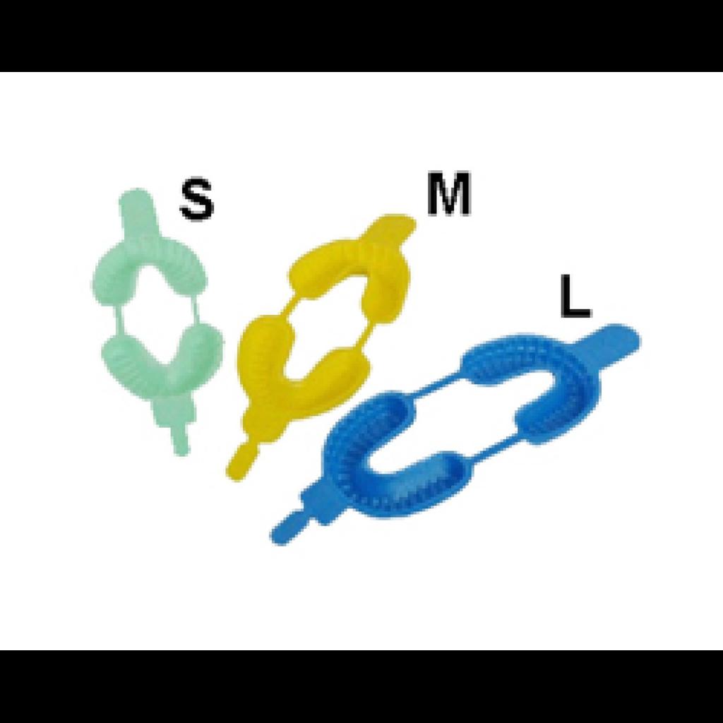 Ложки 2х сторонние для аппликаций/фторирования SHERBET, S малые, желтые, уп-50 пар