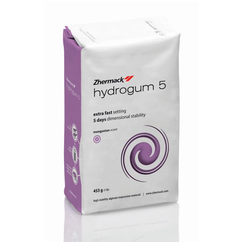 Альгинатная слепочная масса Гидрогум 5 с быстр. схватыв, стабильность разм. в теч 5 дней уп-453г
