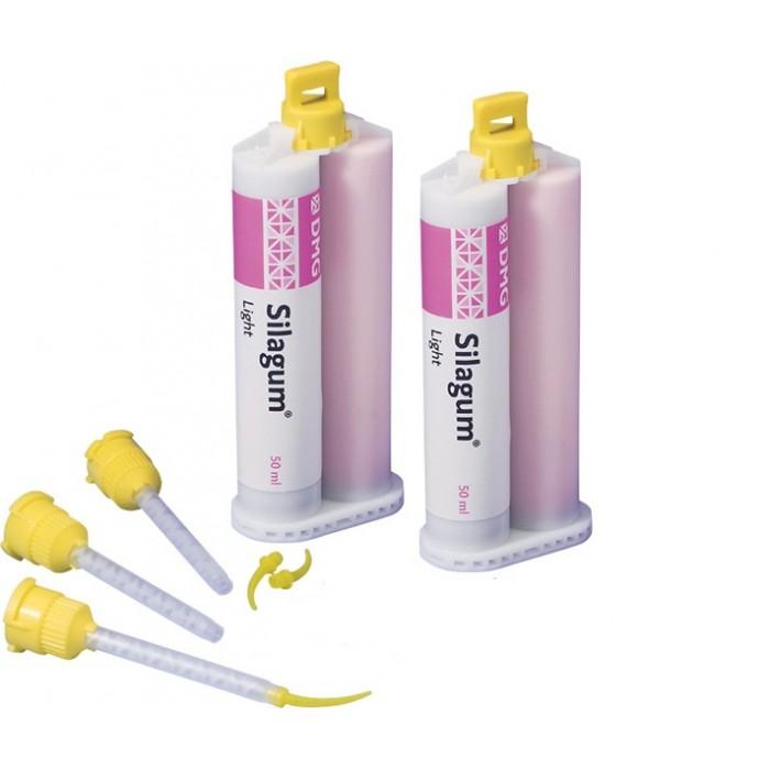 Силагум Лайт (909713) коррегир. масса в картриджах 2 * 50мл, 12 смешив., 12 интр.  насадок (DMG)