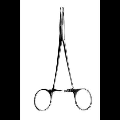 Зажим кровоостанавливающий типа Москит, изогнутый по плоскости L - 155мм (Т3-01-281-15.5, Тумботино)