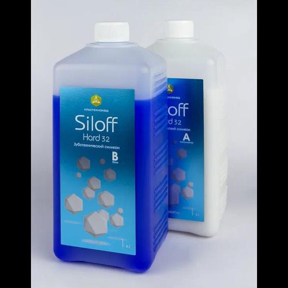 Силикон для дублирования моделей Siloff Hard 32, твёрд. по Shore 32, 2х компонент., уп.1+1кг