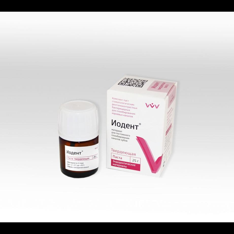 Иодент - твердеющая паста, уп-25гр (Владмива)