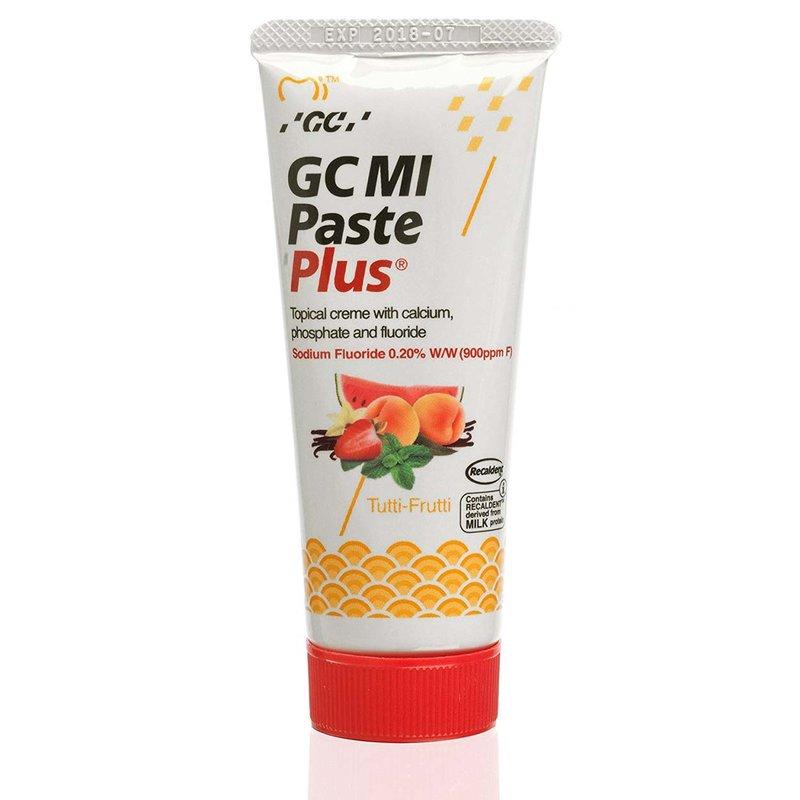 Гель для сниж. чувствительности со фтором MI Paste Plus, мультифрукт, туба 40г/35мл (GC, Япония)
