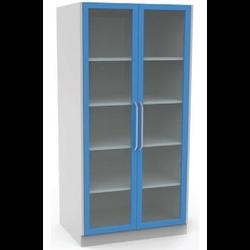 Модуль шкаф А-108С* с 2 металлическими дверцами и 4 металлическими полками (бизнес)