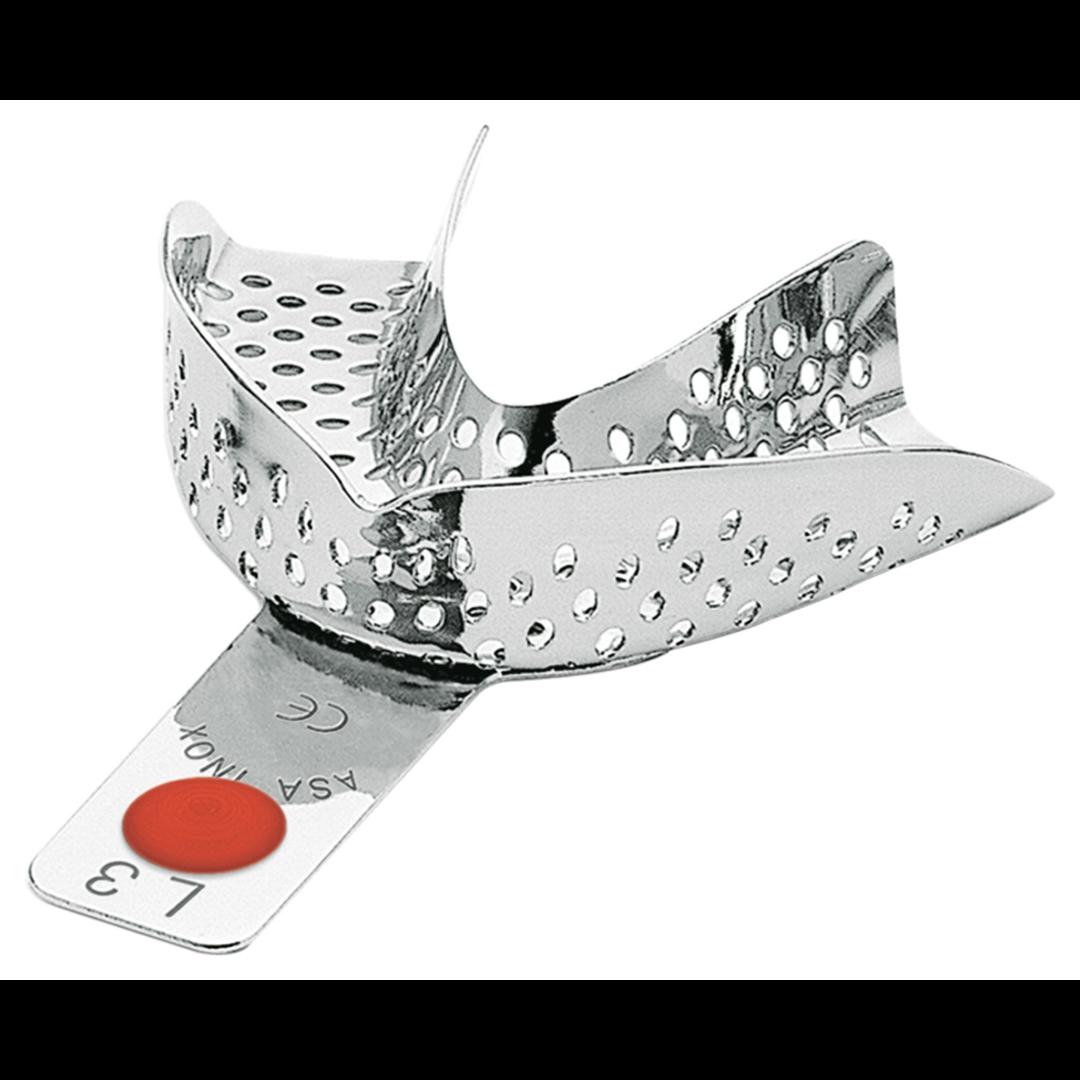 Ложка (2801-L3) слепочная нижняя малая (S) с перфорацией без бортиков (Asa Dental)