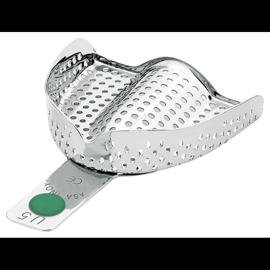 Ложка (2801-U5) слепочная верхняя большая (L) с перфорацией без бортиков (Asa Dental)