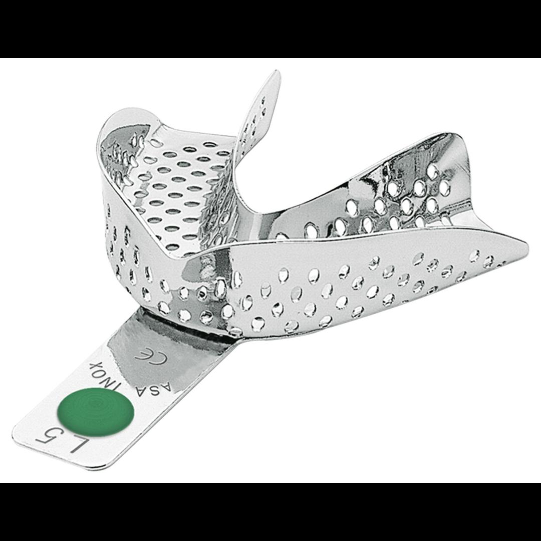 Ложка (2801-L5) слепочная нижняя большая (L) с перфорацией без бортиков (Asa Dental)