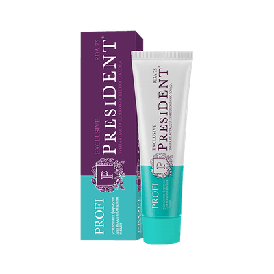 Зубная паста PresiDENT Profi Exclusive (тонизирует десны и защищает микрофлору) уп-100мл