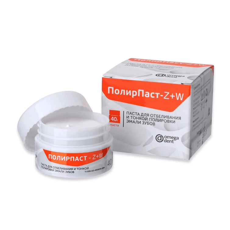 ПолирПаст - Z+W (40 г) паста для отбеливания и тонкой полировки эмали (Омега)