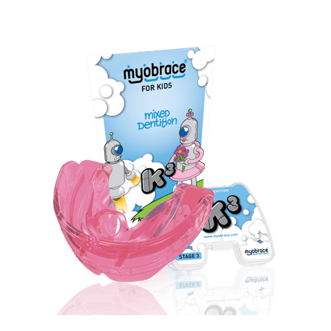 Трейнер K3Mp Myobrace для детей этап 3, средний розовый (411381)